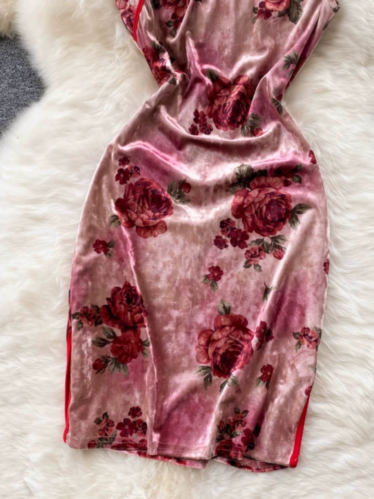 Looking curvy qipao dress Q108 images